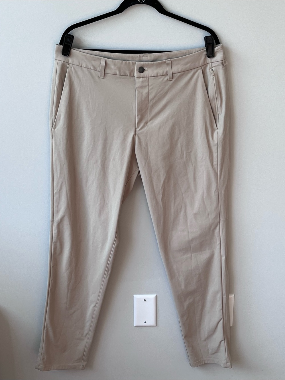 Lululemon Commission Slim Chino Pant Warpstreme Men 36x30.5” Khaki Trench M5AF2S